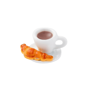 COFFEE CUP WITH CROISSANT